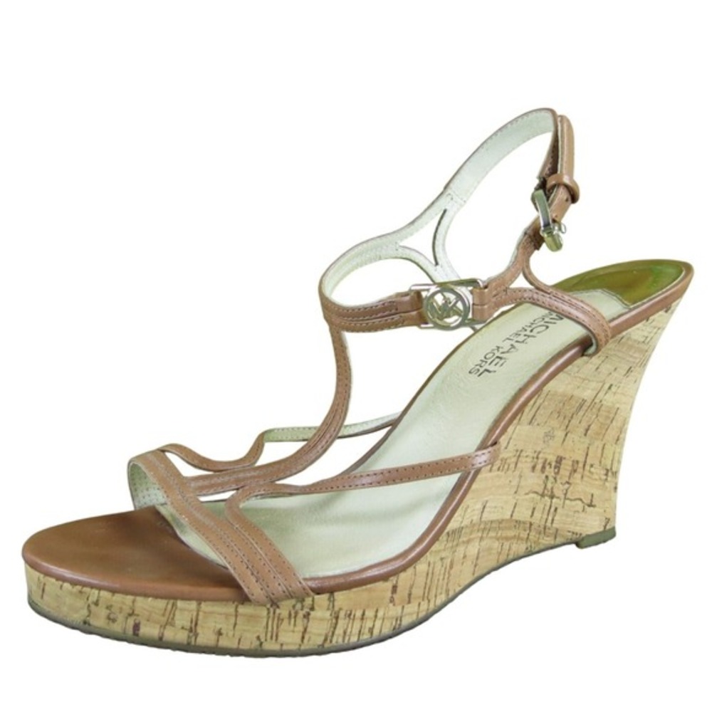 Michael Kors Women's  Gladiator Brown Leather Sz 9‎ Medium Gently Used 2025